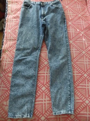 Jeans Lee Vintage Azul Ácido Lavado a Piedra Para Hombre 34x34 EE. UU. Retro Grunge (32x33) Foto 1 de 4