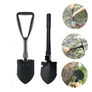 Multi-function Collapsible Shovel Tactical Army Shovel Camping Emergency New - Picture 1 of 16