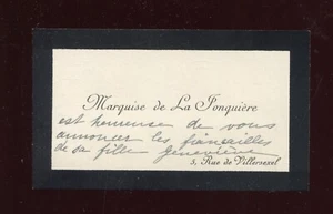 cdv . carte de visite de Madame la Marquise de la Jonquière - Imagen 1 de 2