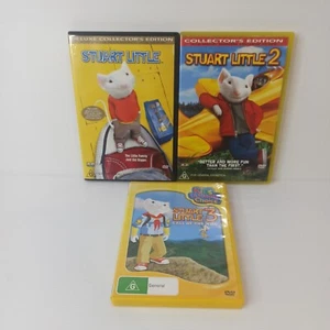 Stuart Little 1, 2 and 3 DVD - Mouse Mice Animation Family VGC R4 Free Postage - Picture 1 of 12