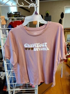 Girls Youth Size XXL, Sz 18 Short Sleeve T-shirt, Soft, Chase Your Dreams, - Picture 1 of 2