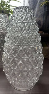 Hollywood Regency Tear Drop  Pineapple Pendant Swag Light Globe MCM - Picture 1 of 5