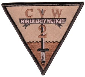 CARRIER AIR WING 2 DESERT COMMAND CHEST PATCH - Picture 1 of 1