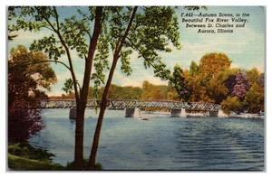 Autumn Scene In The Beautiful Fox River Valley - Picture 1 of 2