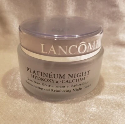 LANCOME Platineum Night Hydroxy(a) - Crema de Noche Refuerzo Reestructurador de Calcio Foto 1 de 4