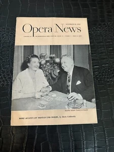 December 12 1949 OPERA NEWS music magazine (MI) Melechoir - Imagen 1 de 1