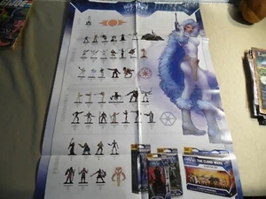 Star Wars The Clone Wars Minatures Poster / Circa 2008 / Free Domestic Shipping - Picture 1 of 6