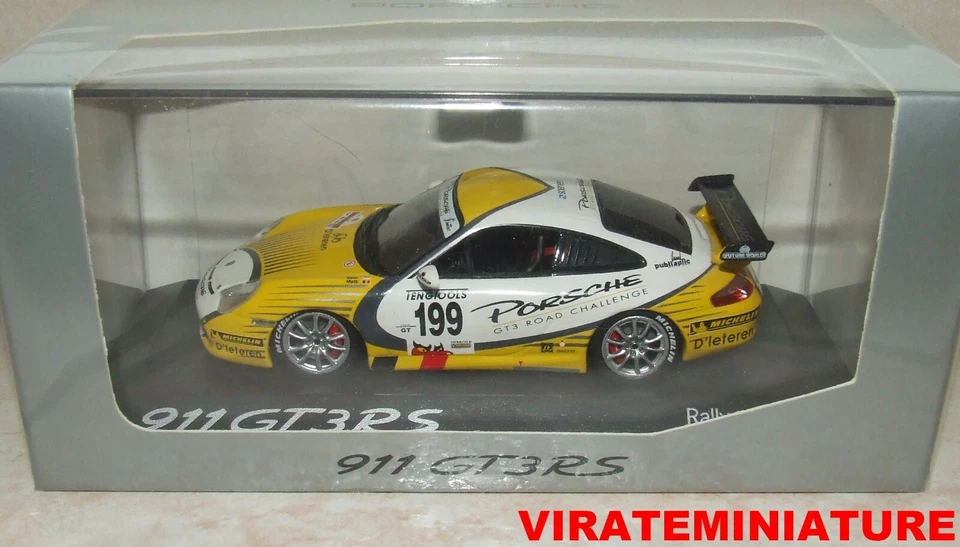 PORSCHE 911 GT3 RS RALLYE ROAD CHALLENGE N°199 MARC DUEZ MINICHAMPS AU 1/43 - Photo 1/1