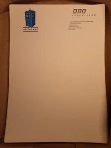 Doctor Who 1980s Production Office Headed Notepaper JNT - Picture 1 of 5