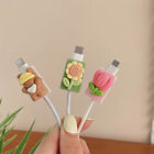 Cute USB Data Cable Protective Cover for iPhone & Android Cable Winder Wire Pack