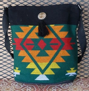 Jacquard Concho Purse OPConcho-I Southwest Southwestern Design Bag - Picture 1 of 3