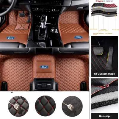 For Ford Explorer 2006-2024 Car Floor Mats Waterproof All Weather Carpet Auto Foto 1 de 4