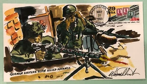 Wild Horse German Snipers Slow Allied Advance Bonds 1993 FDC #45/50 Sc 2765g - Picture 1 of 5