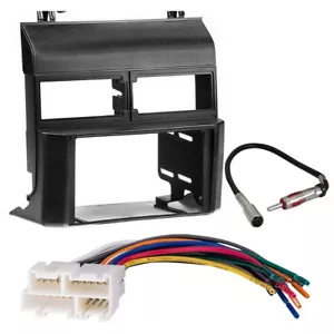 Double Din Car Radio Stereo Installation Kit, Black for 1988-94 Chevy GMC Trucks - Picture 1 of 5