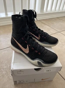 Kobe Elite High X 10 Black/Rose Gold Sz 10 - Picture 1 of 8