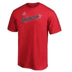 Mike Trout #27 2019 MLB All Star Game American League T-Shirt Red Size Large NWT - Picture 1 of 4