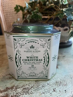 HRP Harney & Sons 30 ct Gift Tin WHITE CHRISTMAS Tea Sachets NEW - Image 1 of 4