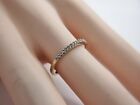 Estate 10k Yellow Gold Round Diamond Wedding Band Ring