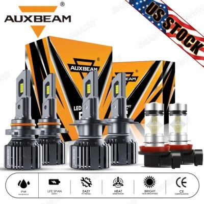 For 2006-2013 Suzuki Grand Vitara AUXBEAM Canbus LED Headlights Fog 9005 H7 H11 - Image 1 of 4