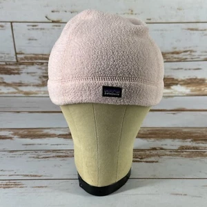 Patagonia Pink Fleece Beanie Hat Unisex Kids XL Age 6-10 Years - Picture 1 of 5
