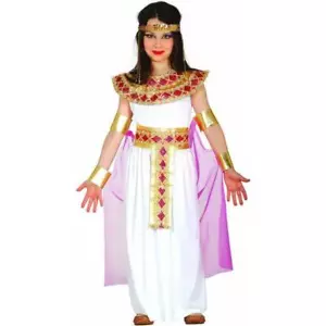 Fiestas Guirca Egyptian Queen Cleopatra Nefertari Girl's Fancy Dress Costume - Picture 1 of 5