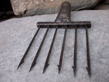 Vintage Handmade in Steel Harpoon Spear Hunting Fishing Eel 6 Tines