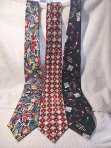 Lot of (3) Tabasco Neck Ties Hot Sauce Various Tabasco Designs - Picture 1 of 2