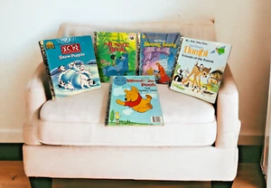 Kleine goldene Bücher Disney klassische Charaktere Menge 5 Puuh Bambi Baloo - Bild 1 von 21