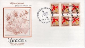 WILDFLOWERS OF CANADA 2c, 1977 FDC16095 - Picture 1 of 1