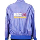 Vintage Zebco Quantum Fishing Cafe Racer Jacket Mens Size Large 90s Iridescent