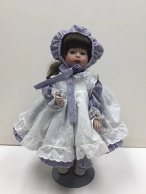 Armand Marseille Reproduction A&M By Debbie's Dolls 1990 All Porcelain Brunette - Image 1 of 4