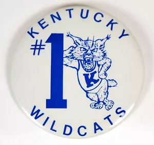 1978 Kentucky Wildcats #1 ~ NCAA Champions ~ 3" Pinback Button - Picture 1 of 4