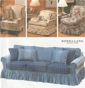 Simplicity Home Chair & Lounge Covers Vintage Sewing Pattern 7565 UNCUT - Picture 1 of 3