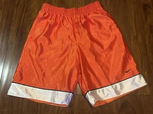Vintage Nike Basketball Shorts Y2K Mens Sz M Orange NY Knicks Color way - Picture 1 of 6
