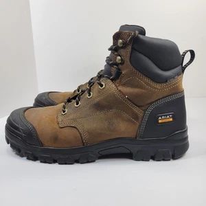 Ariat Work Boots Brown Leather Steel Toe Men's Size 11.5 D Gently Worn No Flaws - Imagen 1 de 18