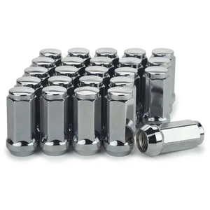 24 Lug Nuts Bulge Acorn 7/16 Chrome 1.75" Tall fits Chevrolet GMC K5 K10 - Picture 1 of 3