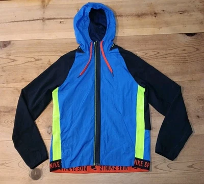 Nike Sports Jacket Men S Dri-Fit Windbreaker Hooded Zip Up Colorblock Flaw - Image 1 of 4