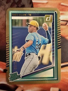 2025 Panini Donruss - Rated Prospects Theo Gillen #172 Gold 05/25 (RC) Rays NM+ - Picture 1 of 2