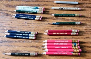 Lot of Golf Course Pencils Various Colors Courses - Picture 1 of 7