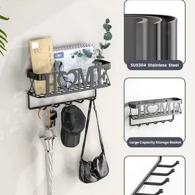 Metal Key Holder Iron Art Envelope Rack for Office Shoulder Bag Farmhouse - Image 1 of 4