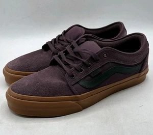 Vans Shoes Pop Cush Old Skool Low Top Burgundy Men's Size 9.5 Lace Up Gum Bottom - Picture 1 of 22