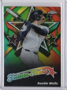 AUSTIN WELLS MLB Yankees 2025 Topps Chrome Future Stars #FS-9 Card - Picture 1 of 2