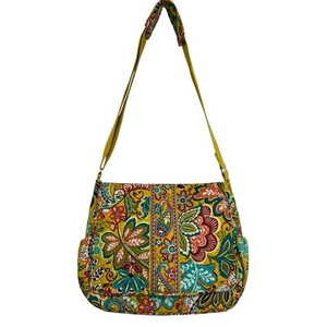 Vera Bradley Provencal Yellow Floral Messenger Diaper Baby Bag - Picture 1 of 13