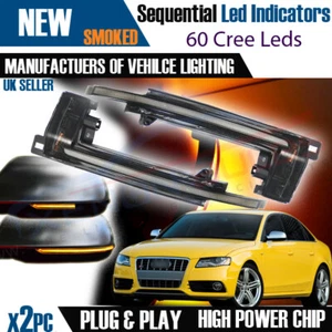 2x Dynamic Mirror Lamp LED Turn Signal Indicator AUDI A4 B8 A5 A6 C6 (M7) - Picture 1 of 10