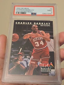 Tarjeta de baloncesto 1992 Skybox Team Estados Unidos Charles Barkley #6 76ers PSA 9 como nueva Pop 10 - Imagen 1 de 6