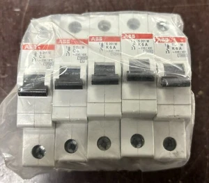 Lotto di 5 ABB S201M 6A 10k (2 C6 + 3 K6) MT unipolare - Imagen 1 de 3