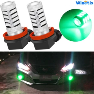 2Pcs Bright Green H11 H8 LED Fog Light Bulbs Car Fog Driving Lamp Conversion Kit - Picture 1 of 11