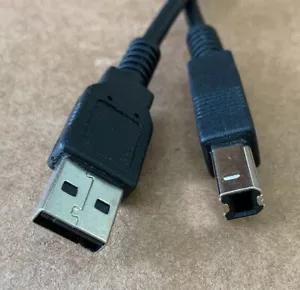 USB 2.0 A TO B Printer Cable Lead HP 6FT Cable - Picture 1 of 3
