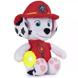 Paw Patrol Snuggle Up Marshall Doll Plush Licensed Toy Dog Light Sound Lullaby - Picture 1 of 8