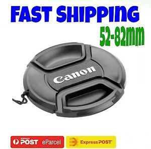 New Replacement Lense Cap 52mm 58mm 67mm 72mm 77mm 82mm Snap-on Lens For CANON